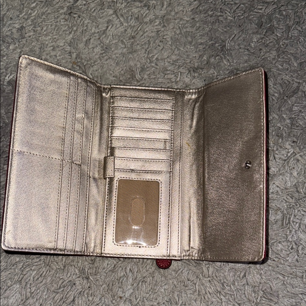 Nine West Red Quilted Wallet - Picture 2 of 5
